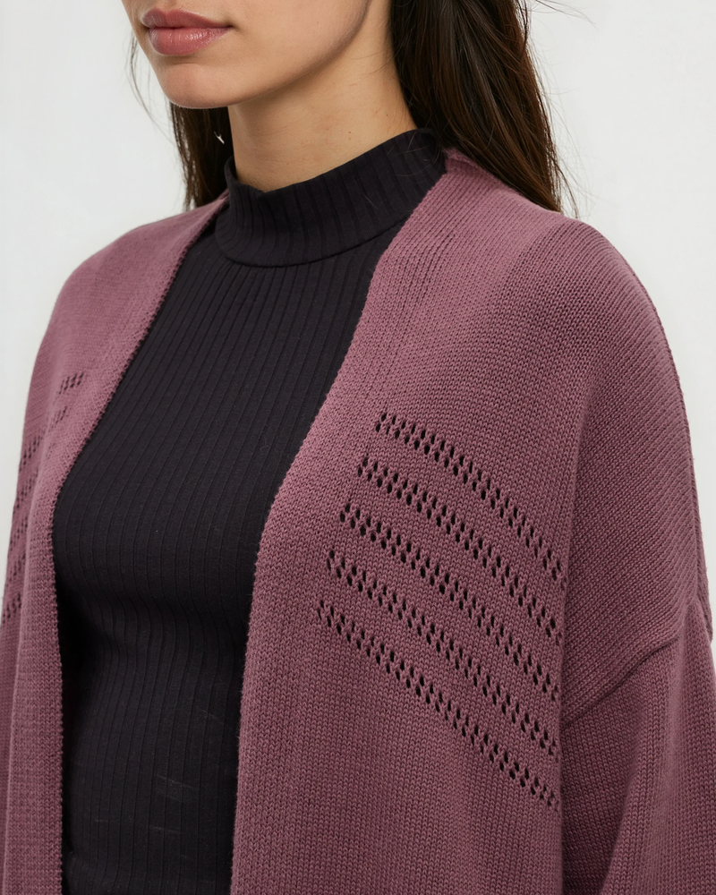Purple-Highline-Mid-Length-Cardigan