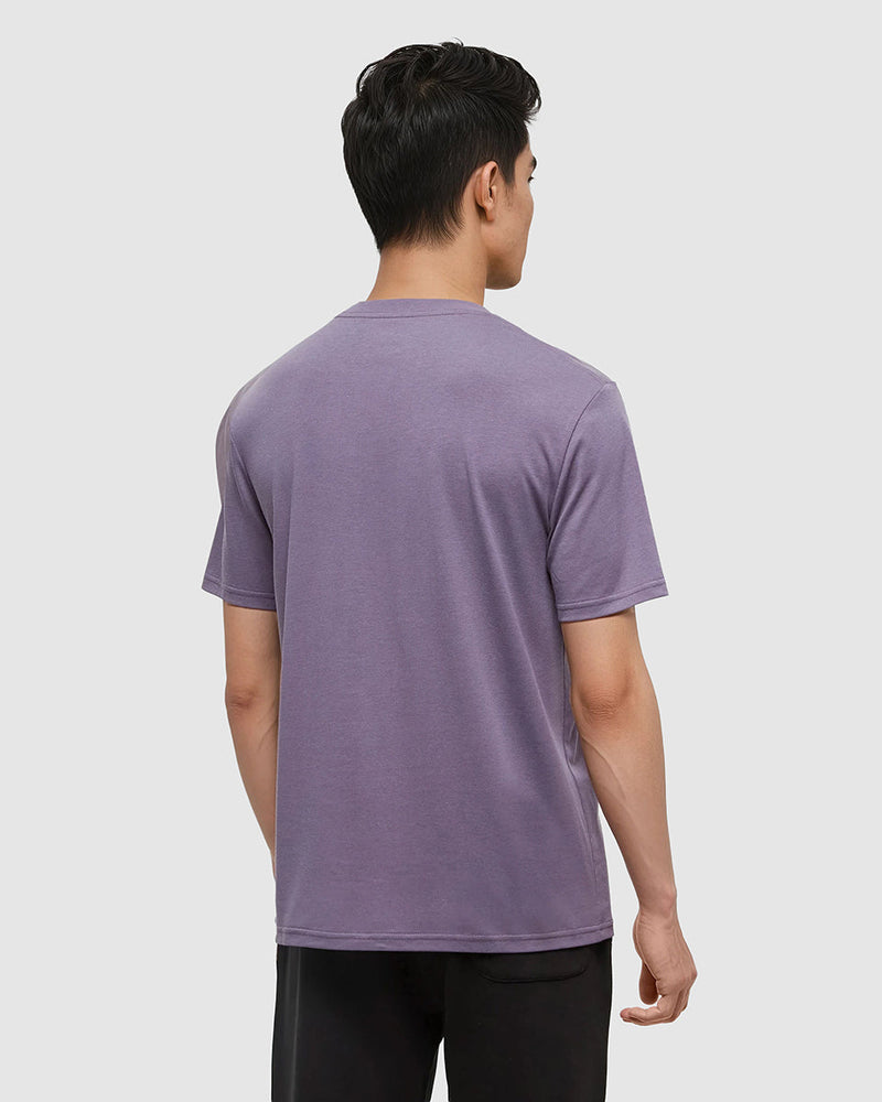 Purple-Printed-Graphic-TreeBlend-T-Shirt