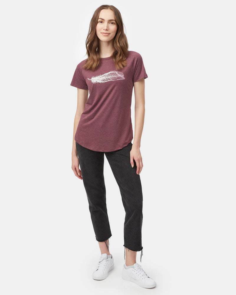 Purple-Recycled-Polyester-Graphic-T-Shirt