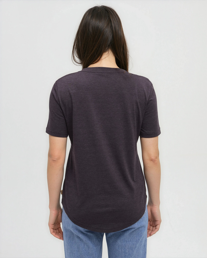 Purple-TreeBlend-V-Neck-T-Shirt