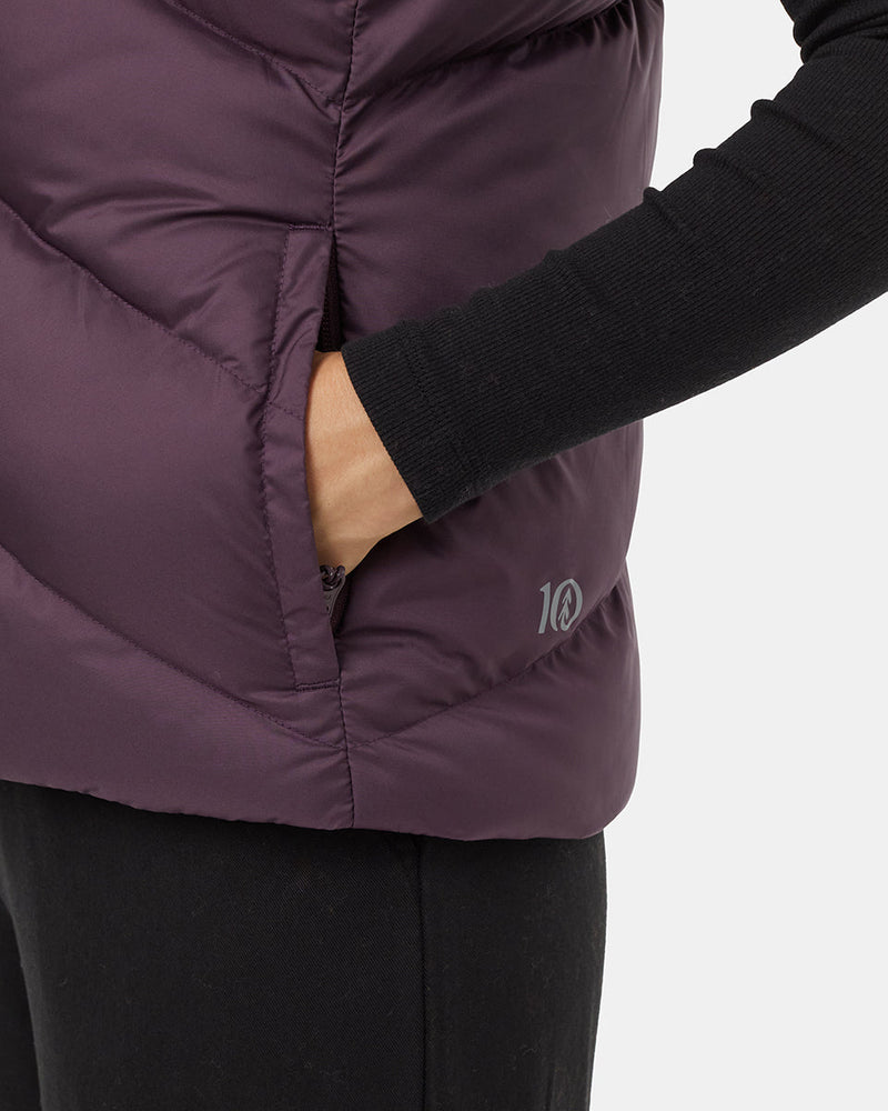 Purple-Womens-Recycled-Polyester-Insulated-Puffer-Vest
