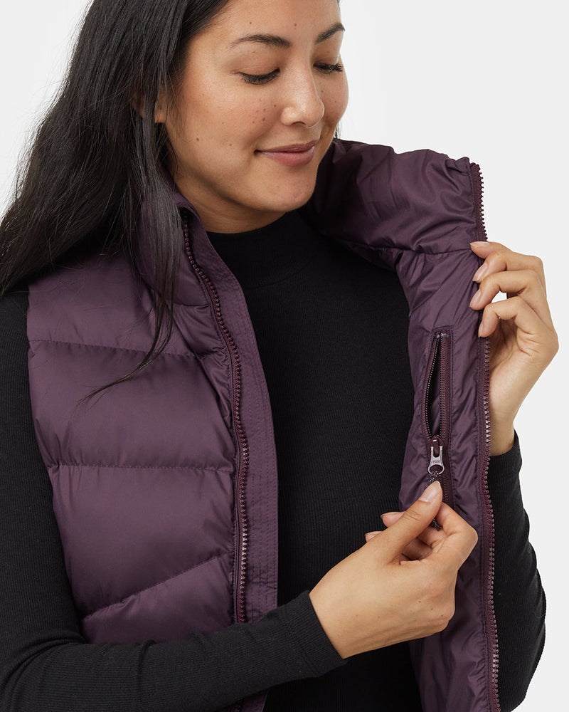 Purple-Womens-Recycled-Polyester-Insulated-Puffer-Vest