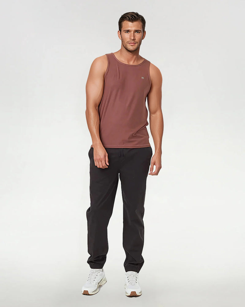 Red-Quick-dry-Scoop-Neck-Lightweight-Tank