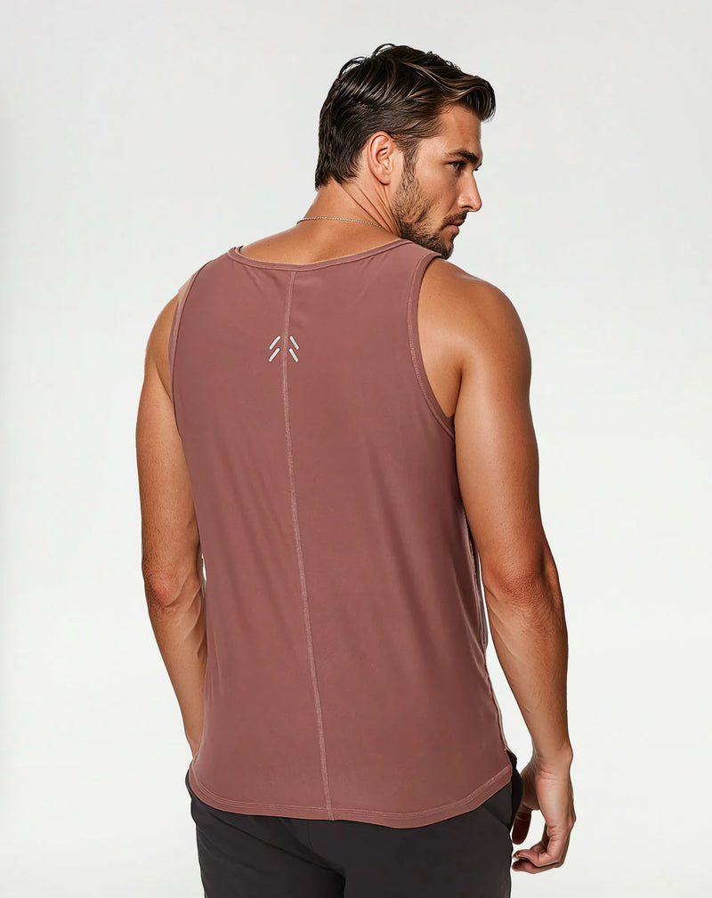 Red-Quick-dry-Scoop-Neck-Lightweight-Tank