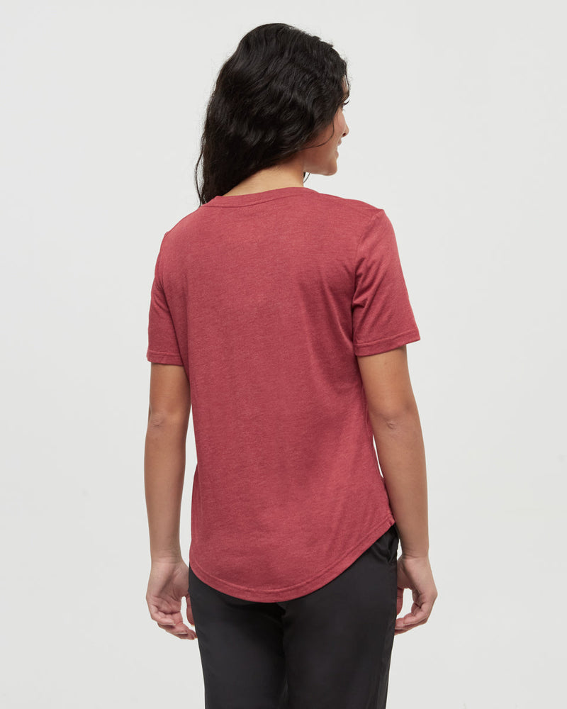 Red-TreeBlend-V-Neck-T-Shirt