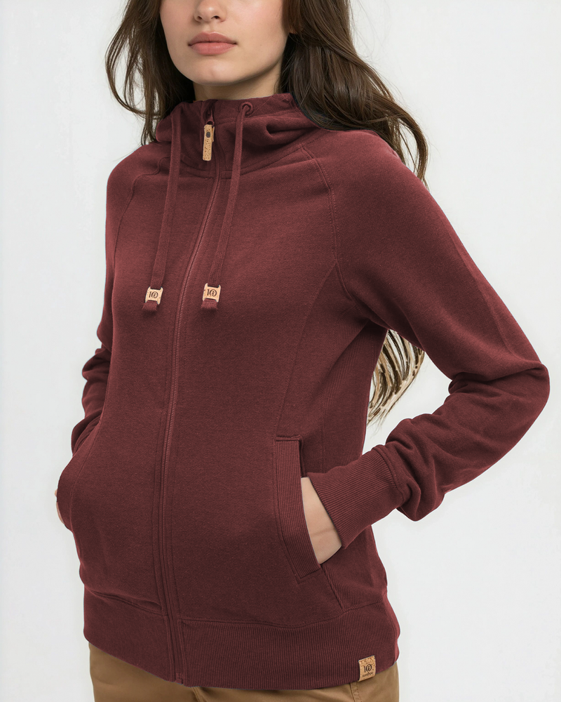 Red-TreeFleece-Rib-Panel-Raglan-Zip-Hoodie