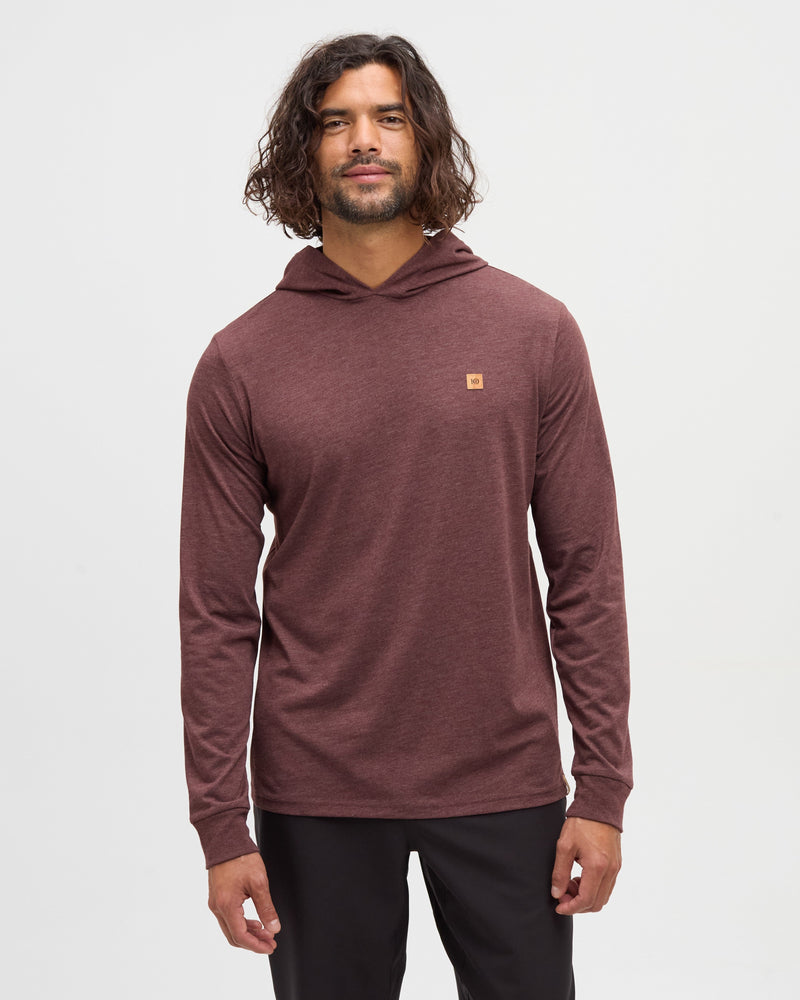 Red-Treeblend-Hooded-Longlseeve-T-Shirt