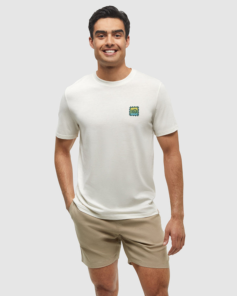 White-Crew-Neck-Graphic-Shortsleeve-T-Shirt