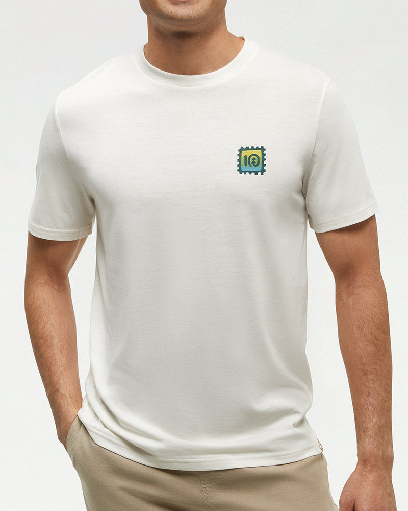 White-Crew-Neck-Graphic-Shortsleeve-T-Shirt