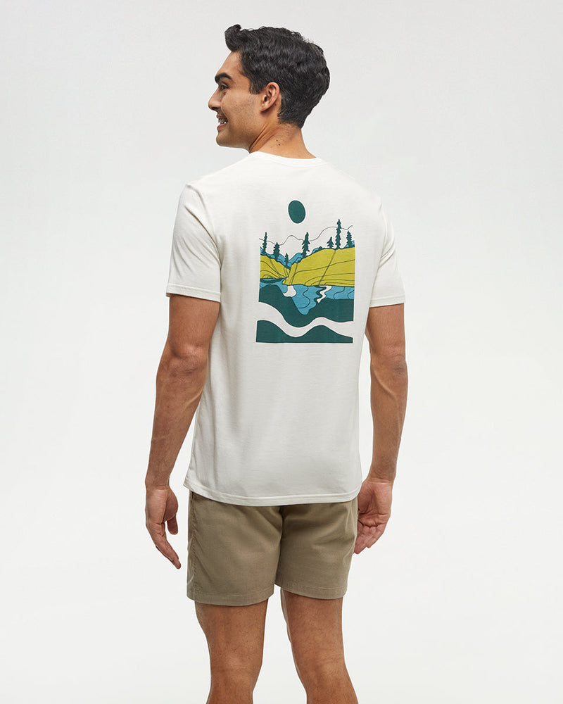 White-Crew-Neck-Graphic-Shortsleeve-T-Shirt