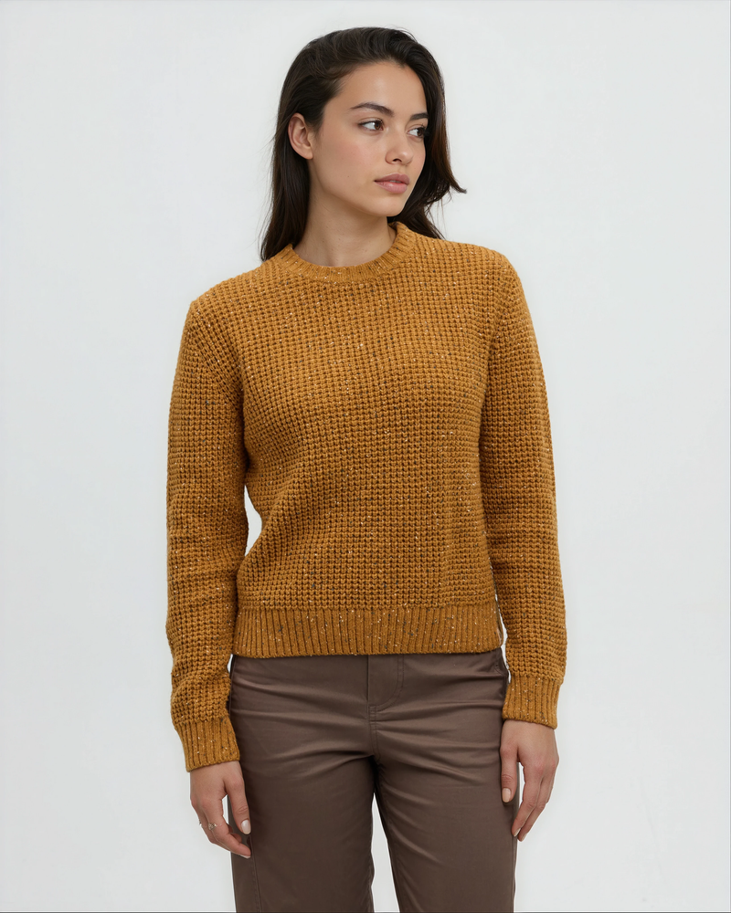 Yellow-Highline-Nep-Crew-Sweater