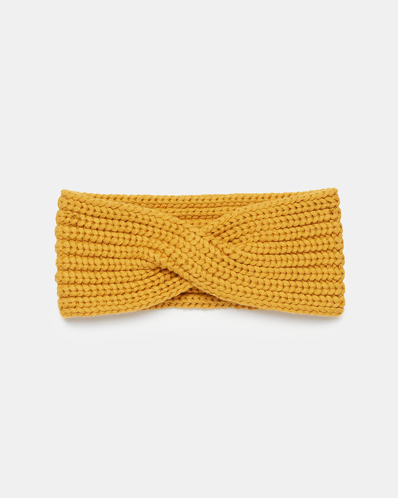 Yellow-Organic-Cotton-Knit-Hair-Bandeau
