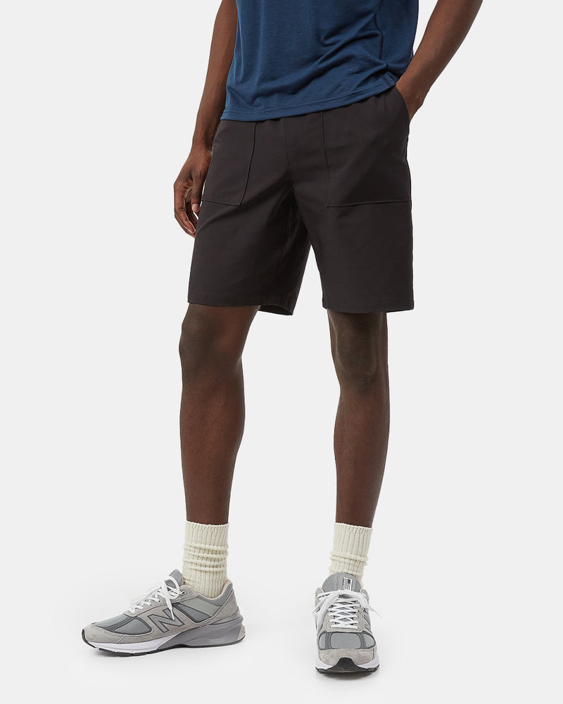Black Men's Sports Shorts *Model is 6'2", wearing size M
