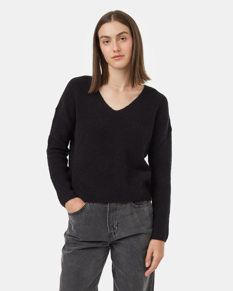 Black-Women_s-Eco-Friendly-V-Neck-Knit-Sweater