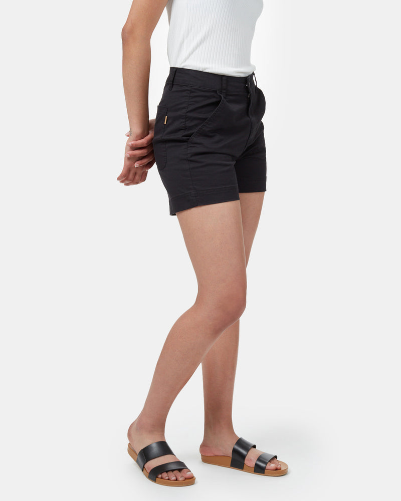 Black Women's High Rise Short