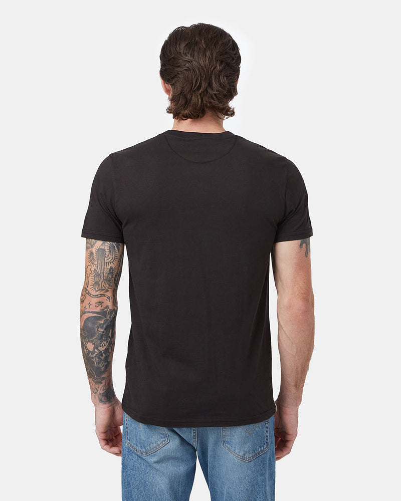 Black Men's Organic Cotton Graphic Tee