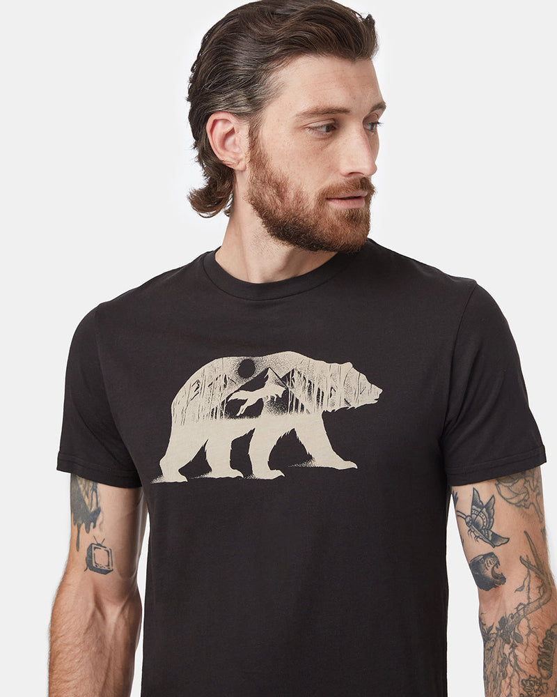Black Men's Organic Cotton Graphic Tee