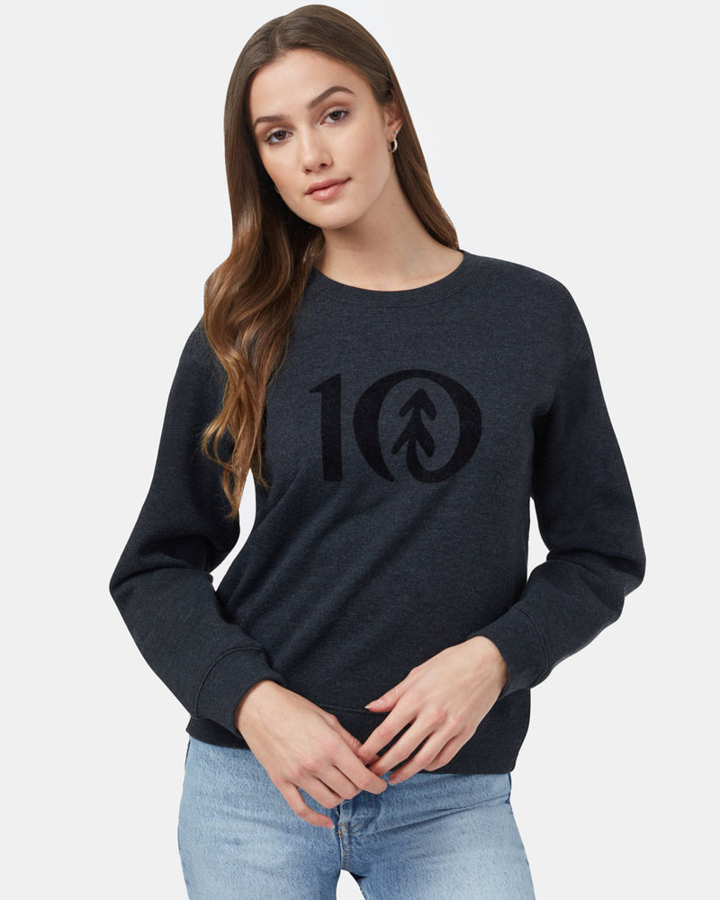 Black Women's Graphic Crew Neck