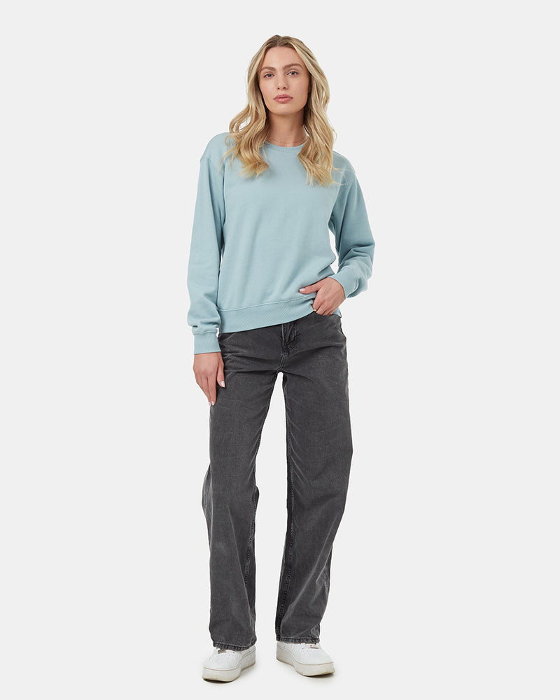 Blue-Womens-Fleece-Long-Sleeve-Sweatshirt