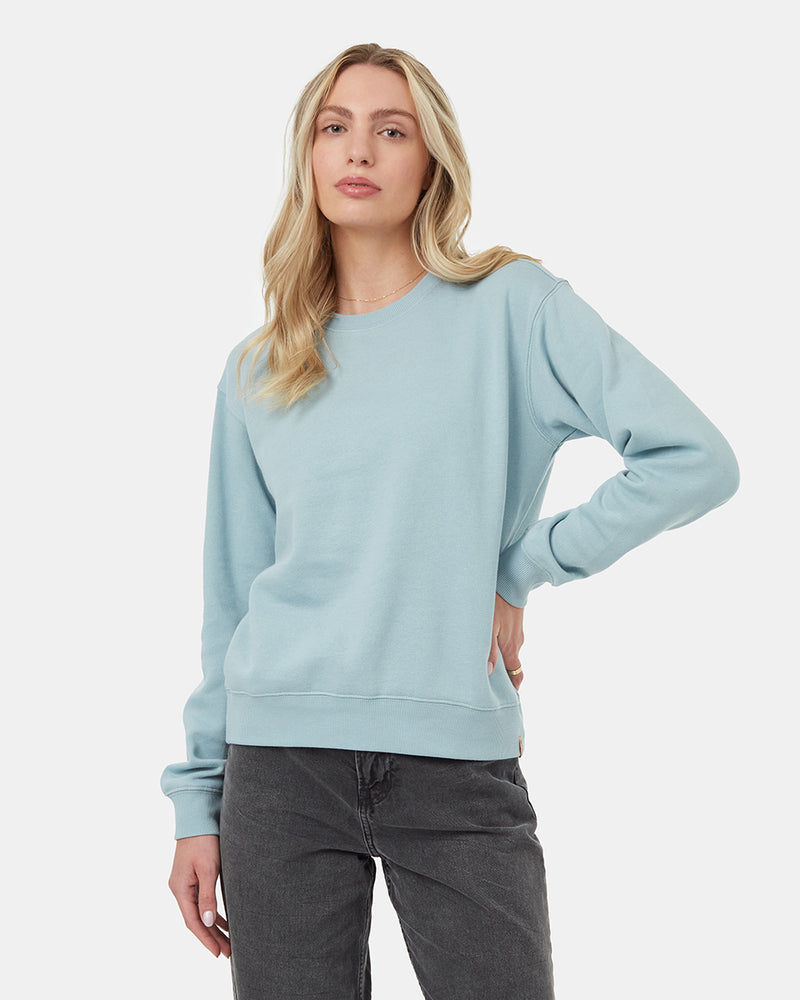 Blue-Womens-Fleece-Long-Sleeve-Sweatshirt