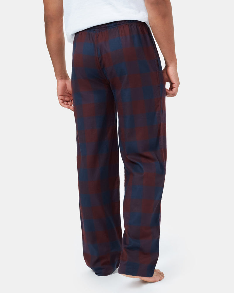 Blue,Red Men's Plaid Pajama Pants