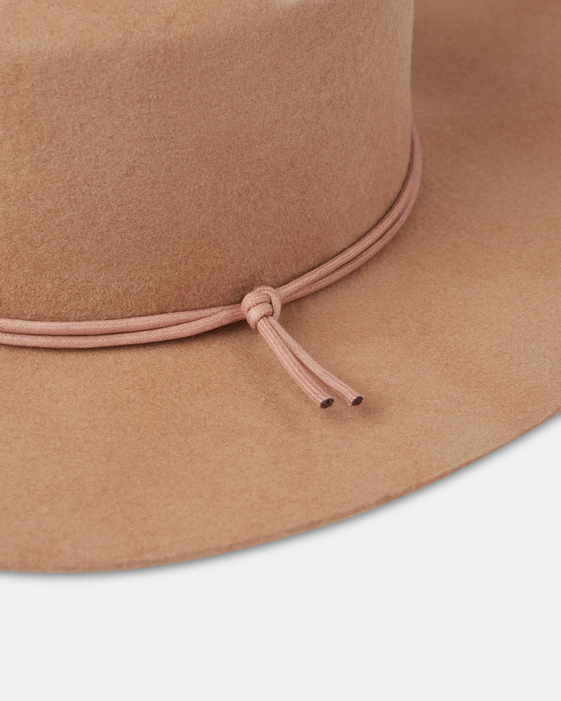 Brown Recycled Wool Fedora Hat