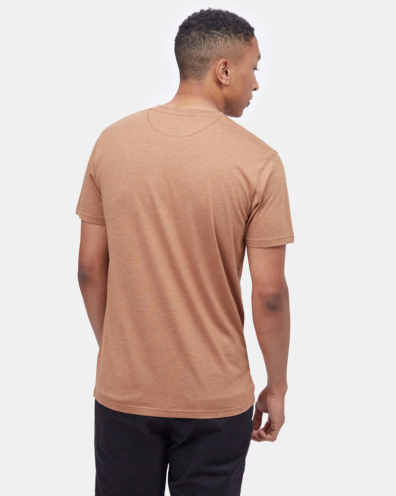 Brown Graphic Crew Neck Men's T-Shirt