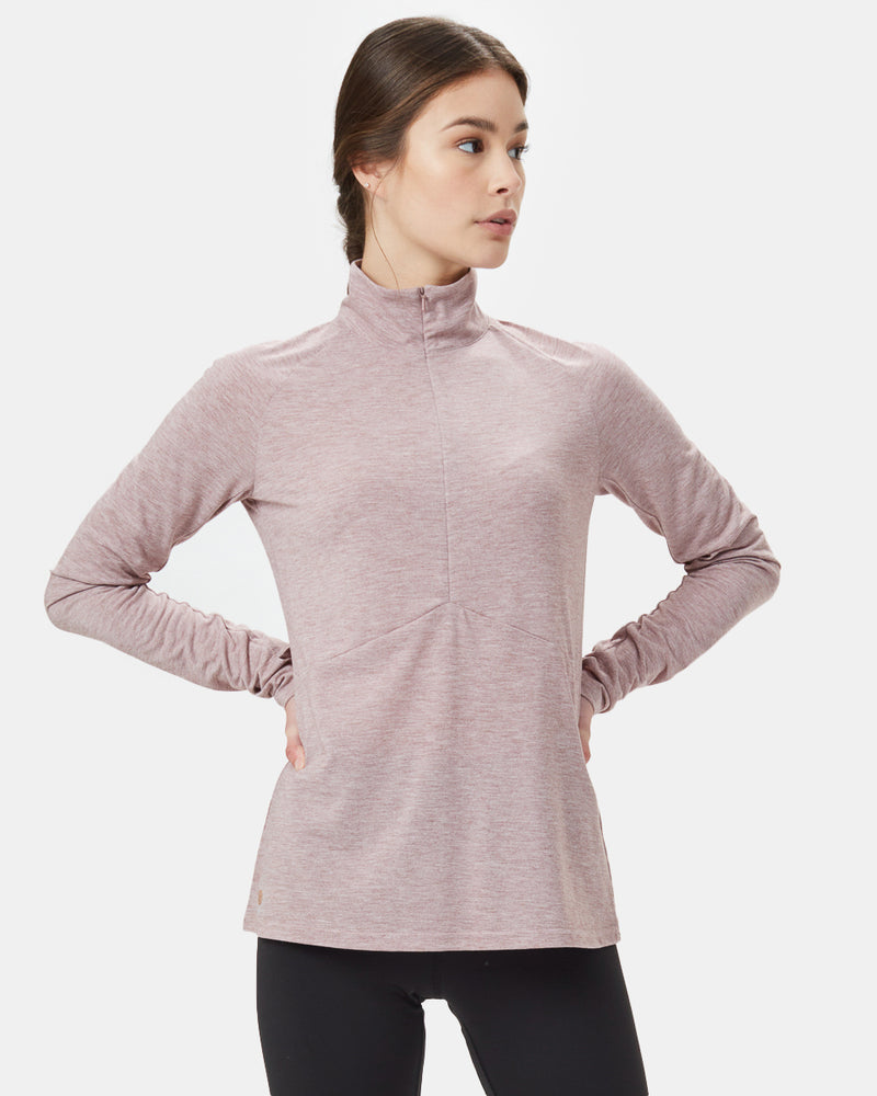Gray Purple Women's Sport Long Sleeve Top
