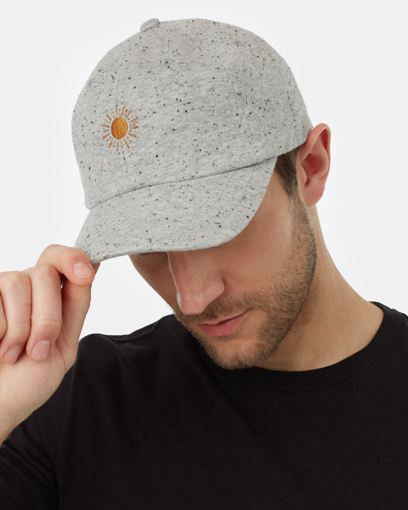 Gray Adjustable Organic Cotton Baseball Cap