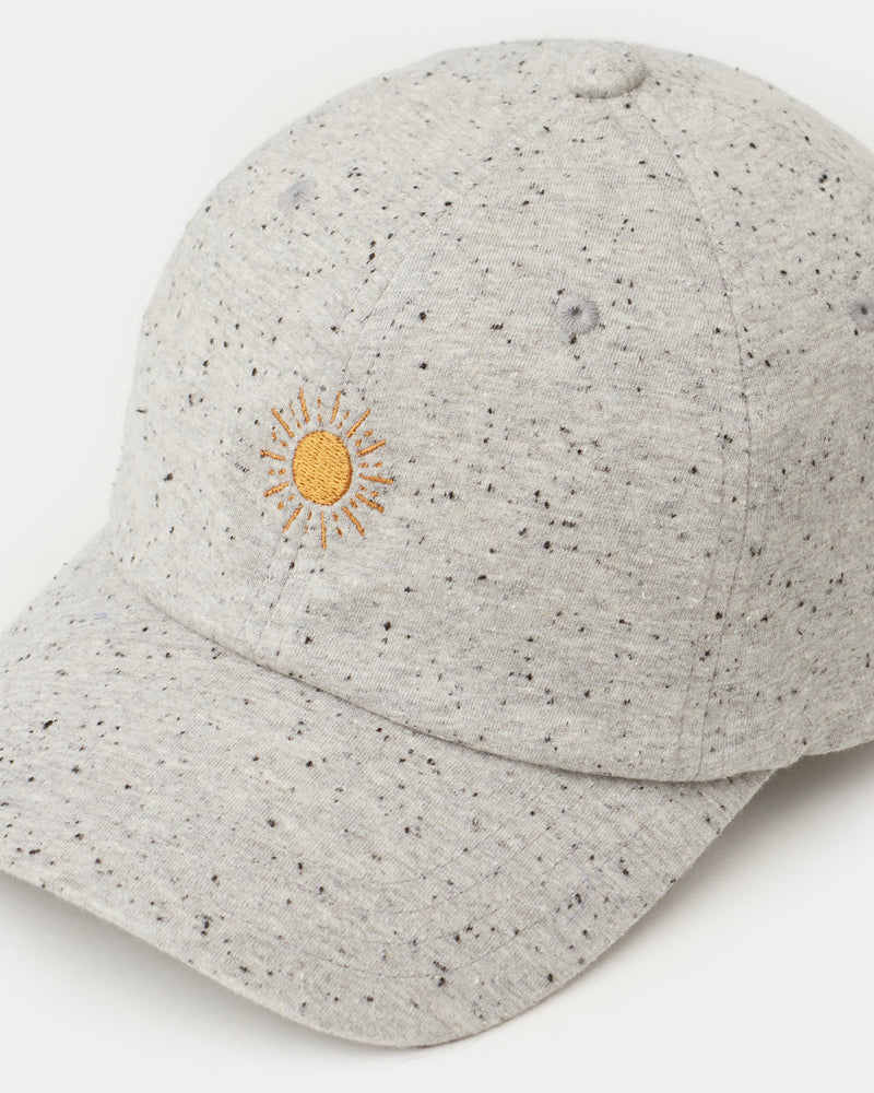Gray Adjustable Organic Cotton Baseball Cap
