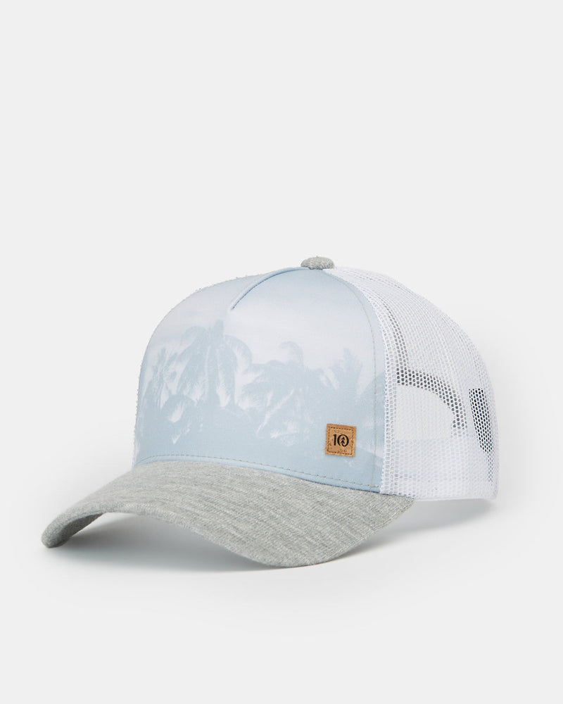 Gray Adjustable Recycled Polyester Baseball Cap