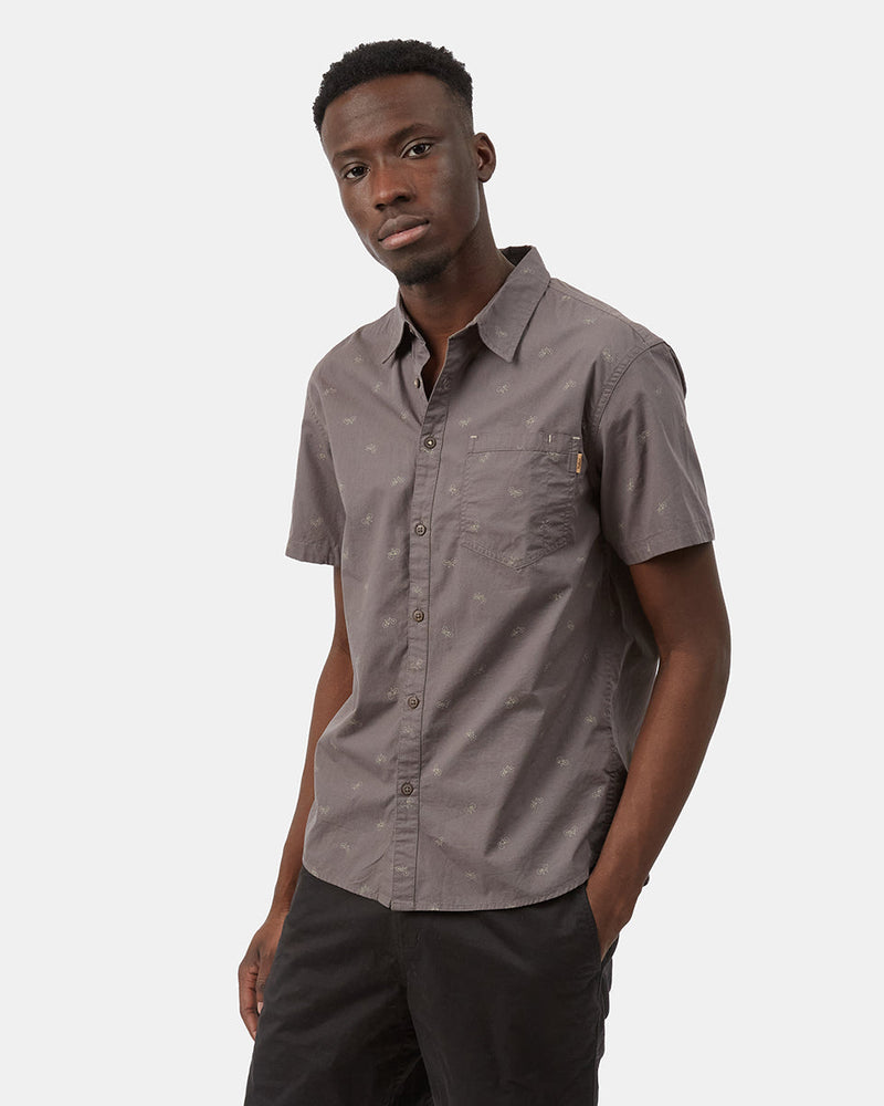 Gray Men's Button Up Shirt