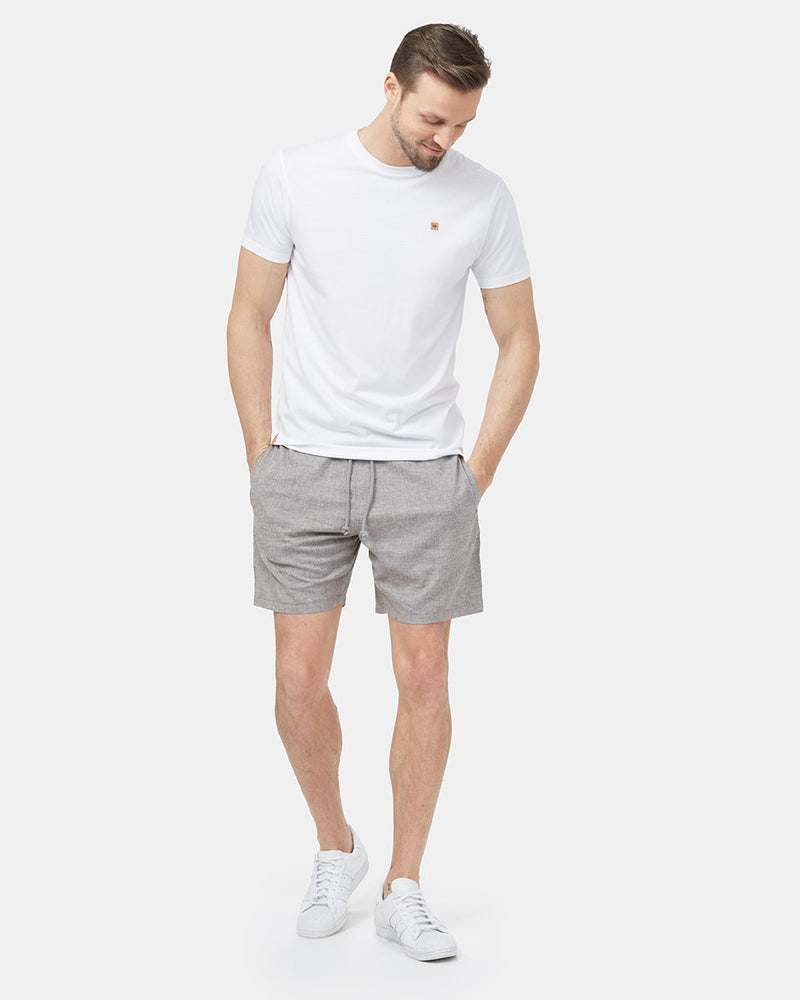 Gray Men's Casual Hemp Shorts