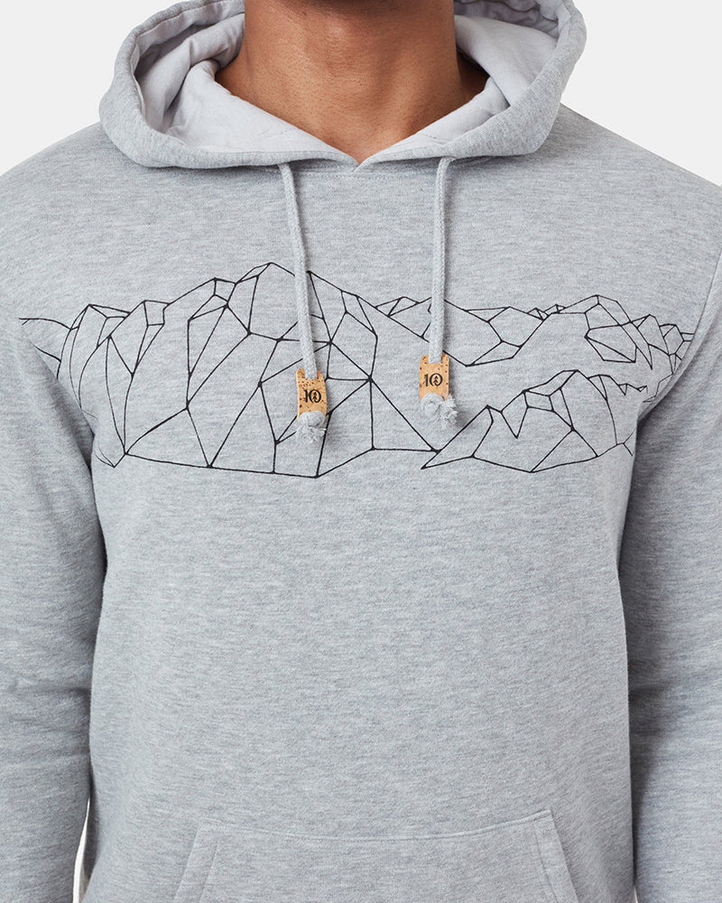 Gray Men's Organic Cotton Pullover Hoodie