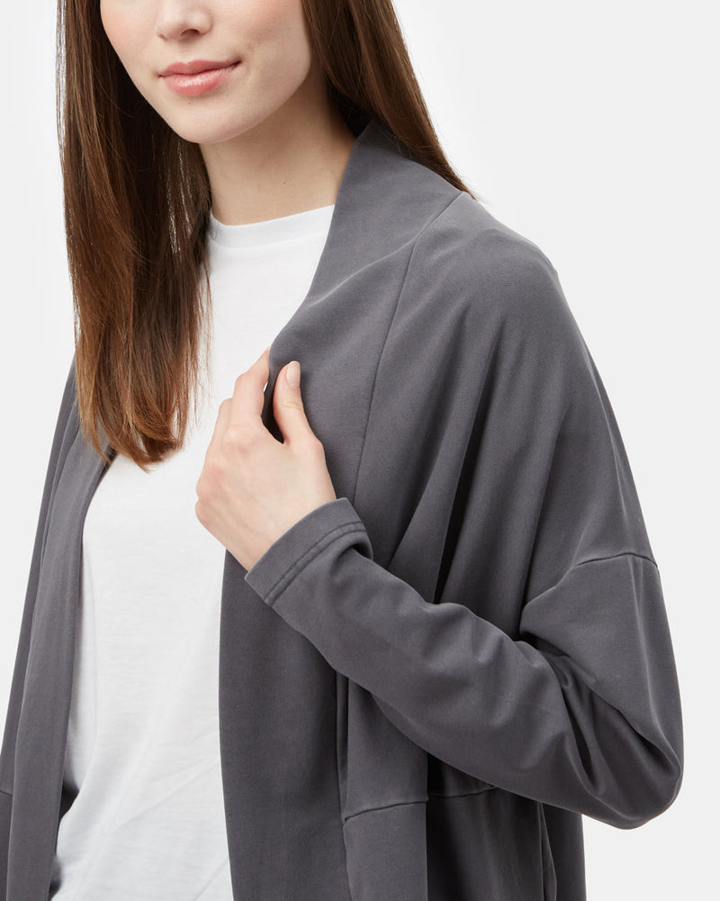 Gray Women's Organic Cotton Cardigan