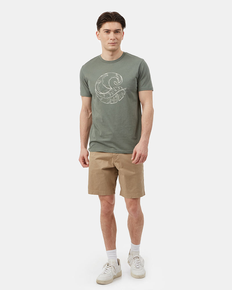Green Men's Organic Cotton Graphic Tee