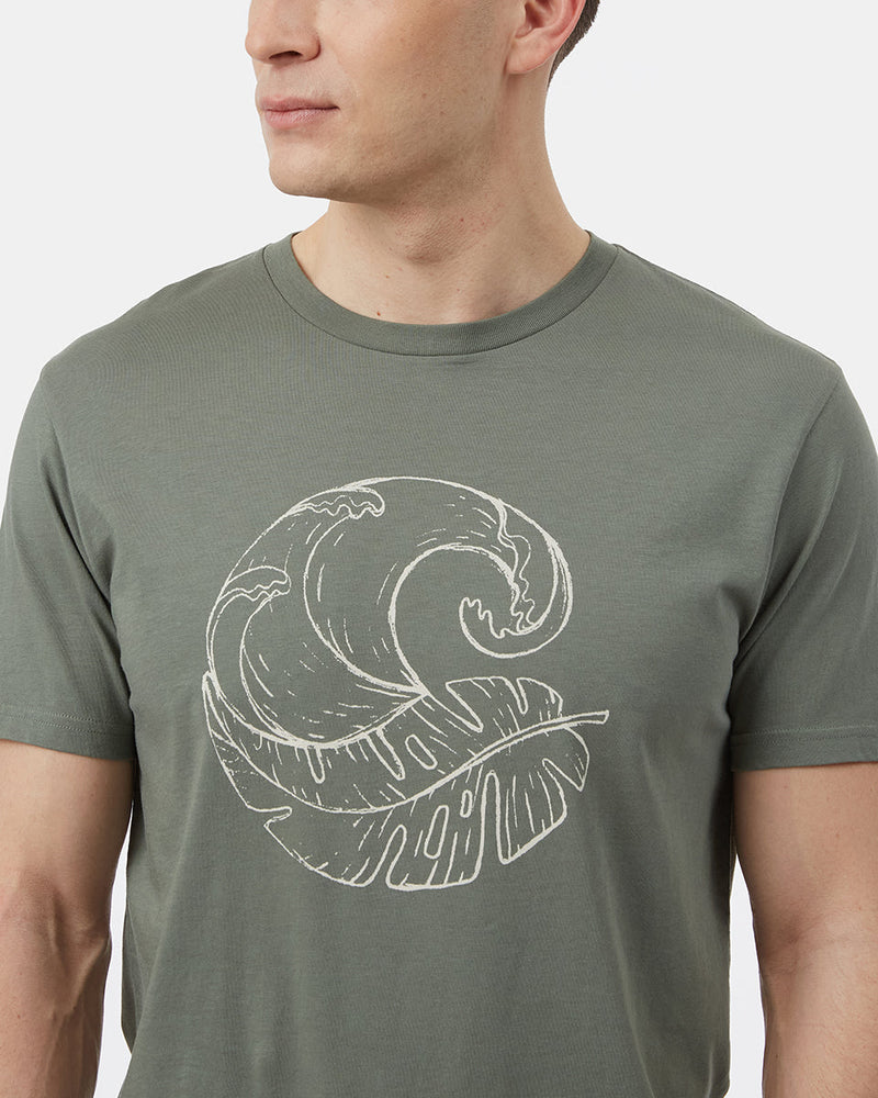 Green Men's Organic Cotton Graphic Tee