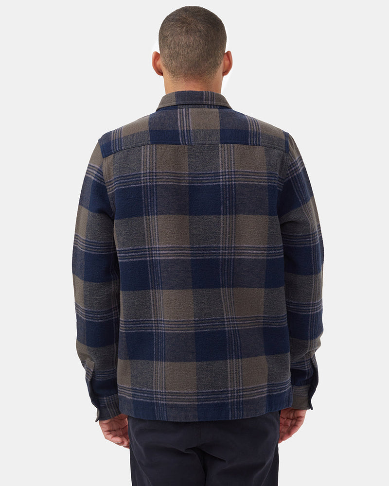 Green Men's Plaid Long Sleeve Button-Up