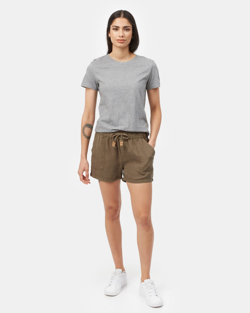 Green Women's Casual Summer Shorts