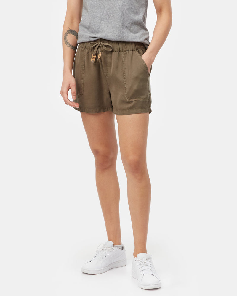 Green Women's Casual Summer Shorts