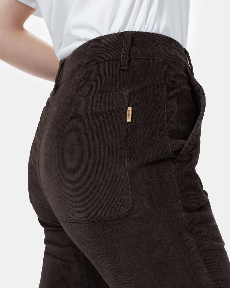 Green Women's Eco-Friendly Corduroy Trousers