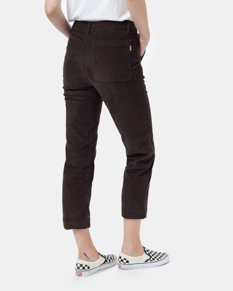 Green Women's Eco-Friendly Corduroy Trousers