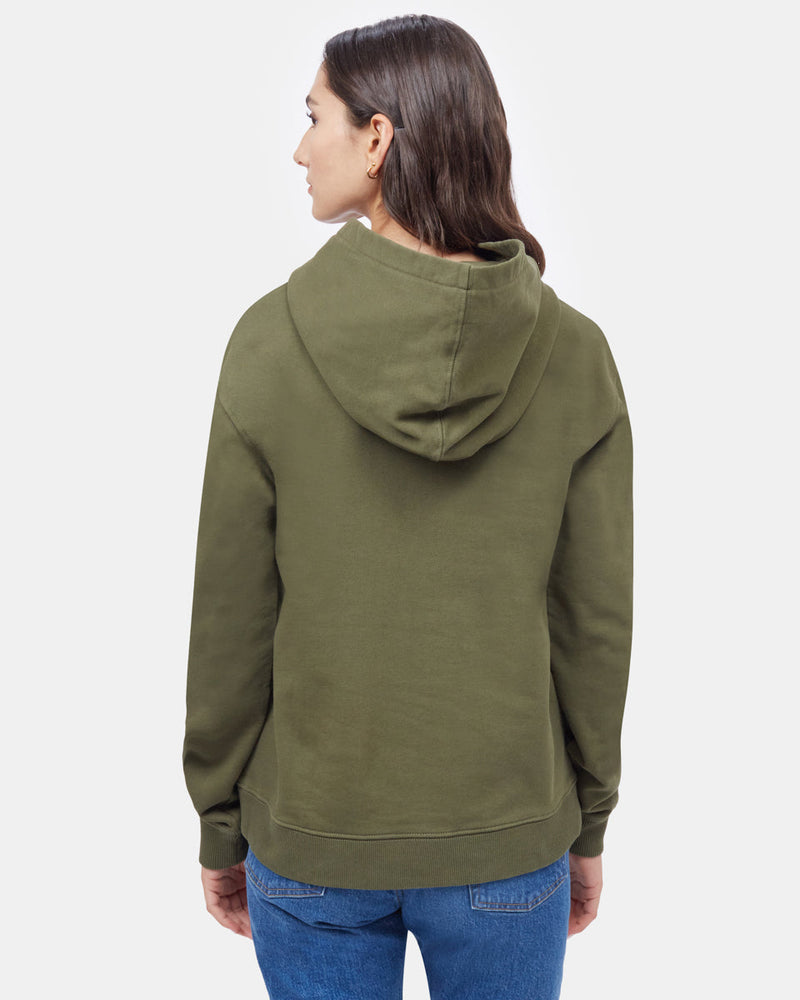 Green Women's Organic Cotton Pullover Hoodie