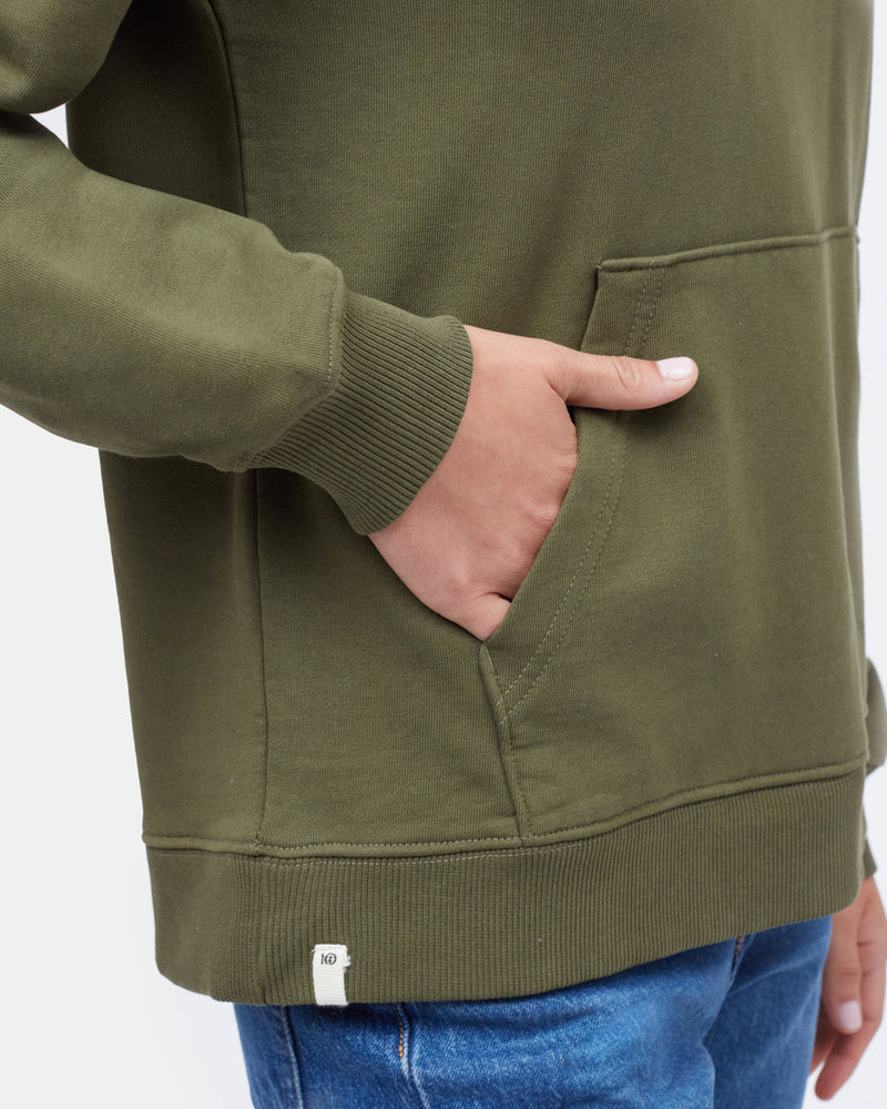 Green Women's Organic Cotton Pullover Hoodie