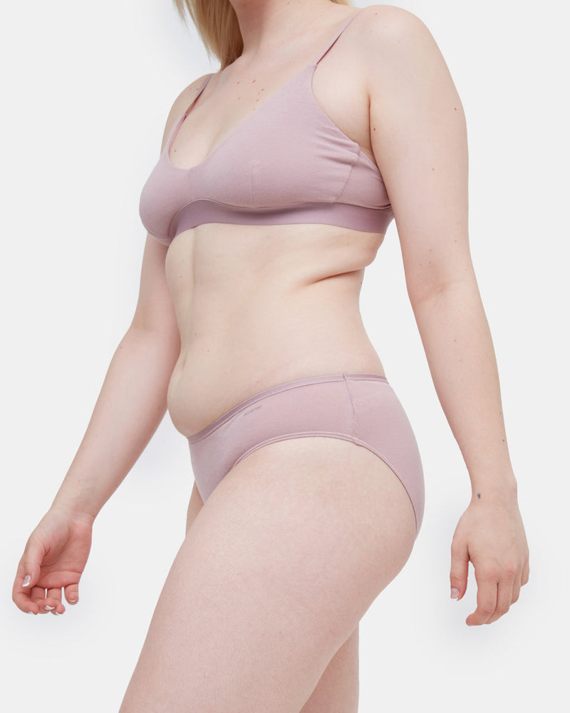 Purple,Pink Women's Bikini Cut Underwear Brief