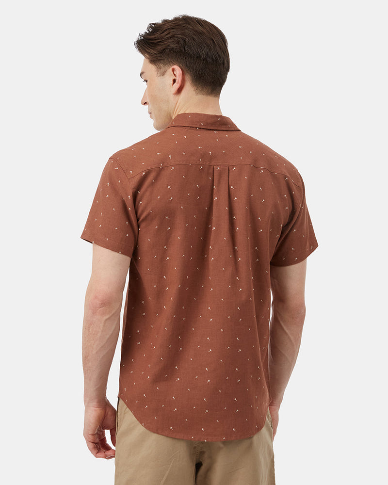 Red Men's Short Sleeve Polo Neck Shirt