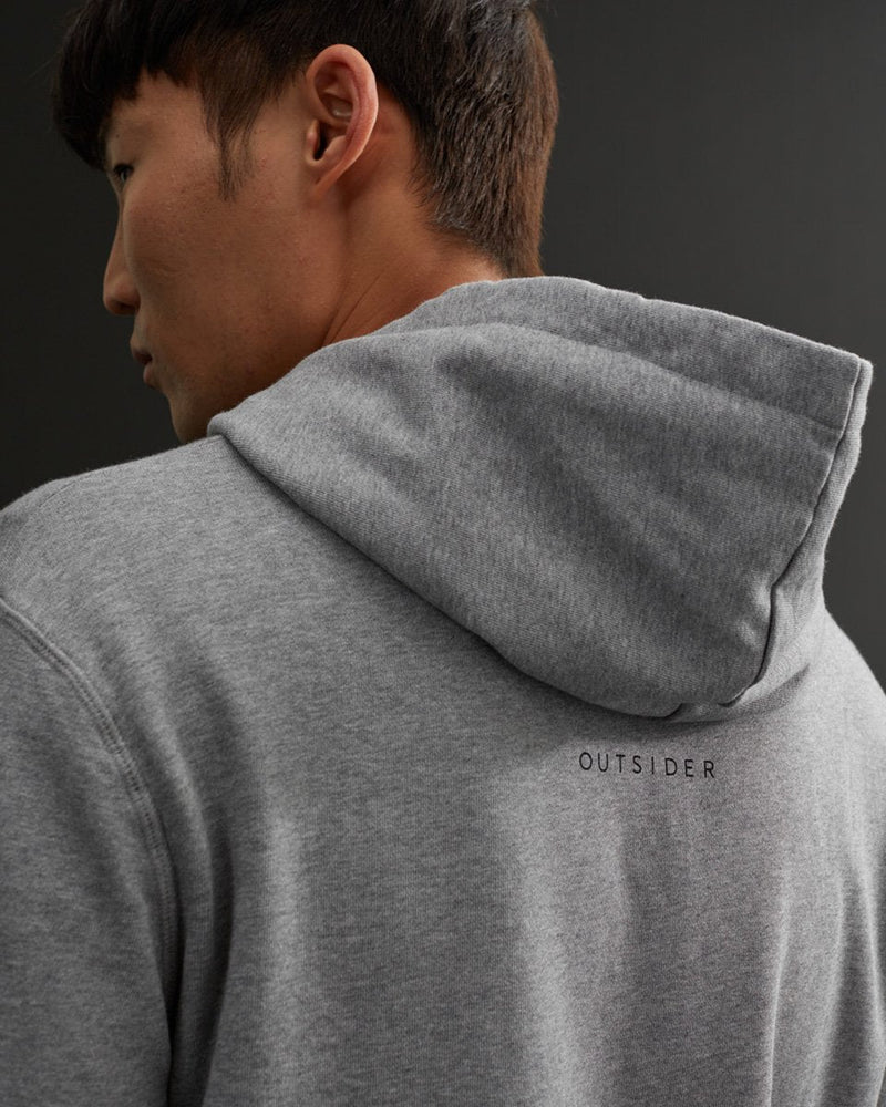 Gray Men's Organic Cotton Pullover Hoodie