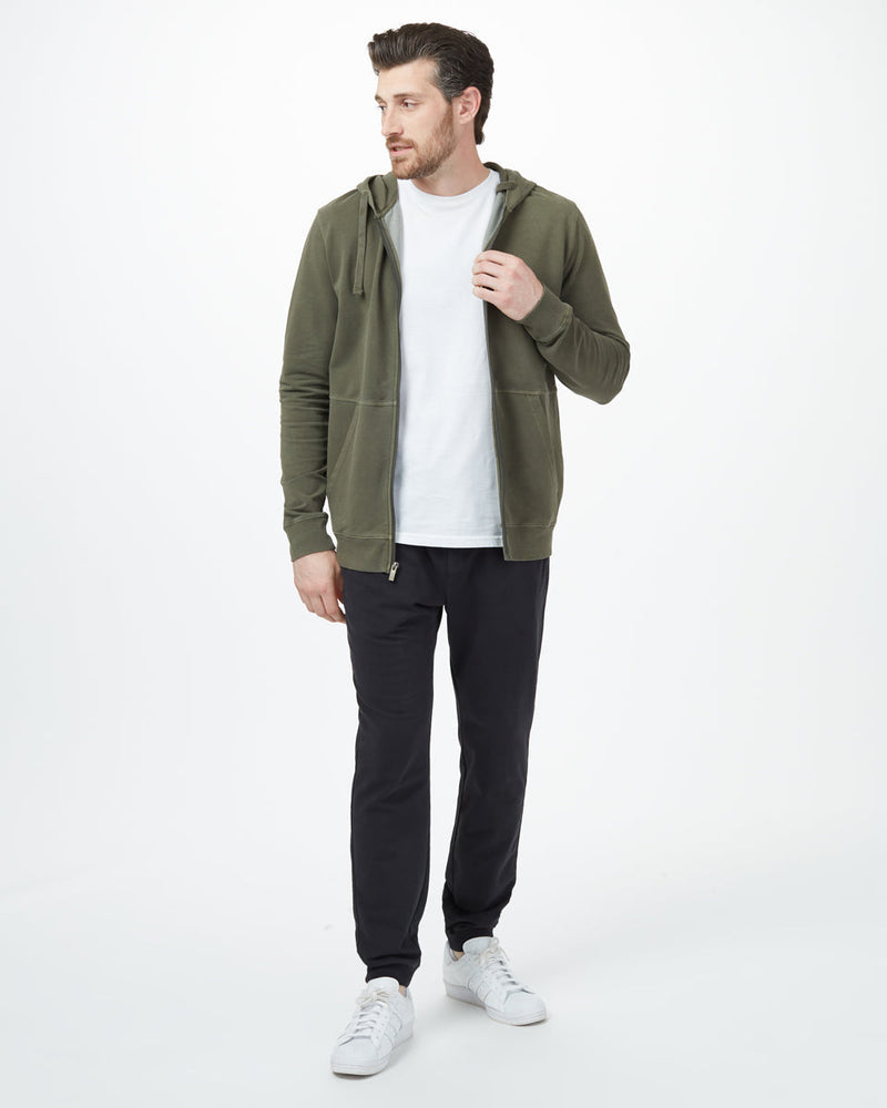 Green Organic Cotton Graphic Zip Up Hoodie