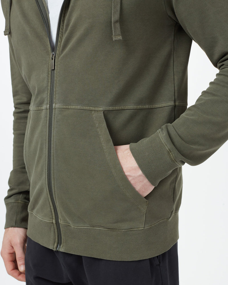 Green Organic Cotton Graphic Zip Up Hoodie