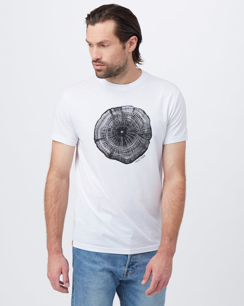 White Men's Graphic Tee